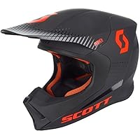 Scott 550 Hatch MX Enduro Moto Casco Negro/Naranja 2018