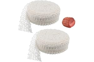 HMCEY 2 Piezas Malla para Carne en Rollo 2 M,Red de Cocinar para Carne,Malla para Asar Carnes,Mallas para Jamón,Red Elástica de Cocina,Mallas de Cocción para Pollo para Almacenar, Cocinar, Cocido