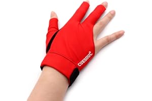 CUESOUL Billardhandschuhe Linke/Rechte Brückenhand - Geeignet für Pool-Spiele/Snooker/Carom-Spiele