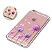 Produktbild iPhone 6S 6 Hülle, E-Unicorn Handyhülle Apple iPhone 6S 6 Hülle Transparent mit Muster 3D Pusteblume Silikon Durchsichtig Tasche Ultra Slim Dünn TPU Bumper Schutzhülle Stoßfest Hochwertigem Zubehör Set Etui Schale Back Case Cover Rückseite