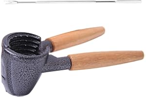 UZEXYO Nutcracker Heavy Duty Nut Cracker for All Nuts Walnut Pecan Tool with Ergonomic Wooden Handle for Almonds Hazelnuts Kitchen Gadget