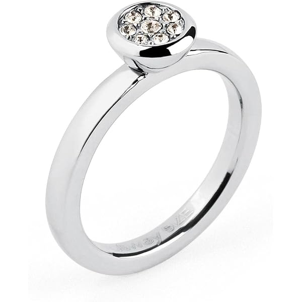 Anello Donna Brosway Fancy - Argento 925 Con Zirconia, Collezione Infinite White, Taglia 16 Anello Elegante Italiano - 7