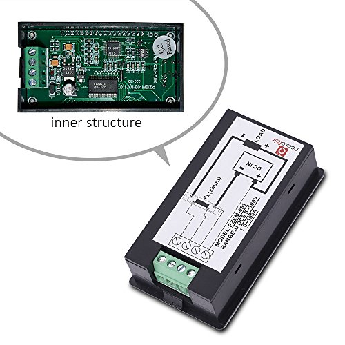 MICTUNING Multimeter DC 6.5-100V 0-100A LCD Display Digital Stromspannung Leistung Energiezähler Amperemeter Spannungsmeter mit 100A Strom Shunt - 5