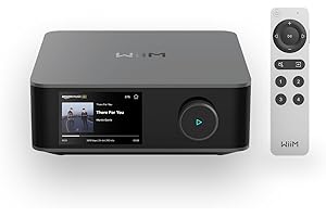 WiiM Amp Ultra avec Voice Remote2 | Amplificateur de Streaming 100W avec DAC ESS ES9039Q2M Dual Amplis TI TPA3255 |Égaliseur RoomFit Intégré&Écran Tactile| Entrées HDMI ARC, Optique, RCA| Gris Spatial