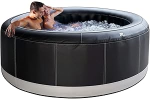 Miweba MSpa aufblasbarer Whirlpool Outdoor Camaro P-CA069 | Rund ⌀ 205.0 cm - 6 Personen Spa Pool aufblasbar - Ozon Reinigung - Bis 1429 L - 40°C - Fernbedienung - 138 Düsen - TÜV GS