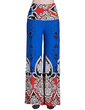 Donna Pantaloni,Topgrowth Casual Floreale Alta Elastico Vita Stampa Larghi Floreale Pantaloni Dritti Sciolti,...