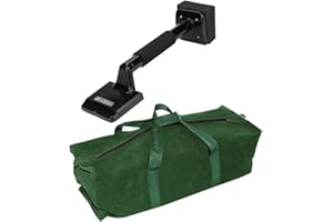 TOOLTIME. Voche® Black Knee Kicker Carpet Stretcher Fitting and Laying Tool Plus Heavy Duty 24" Canvas Tool Bag