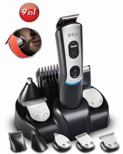 9in1 Haarschneider | Bartschneider | Haarschneidemaschine | Trimmer | Langhaarschneider | Nasenhaartrimmer | Nasen​-Ohren-Augenbra​uen Schneider | Konturen Trimmer| ALL IN 1 PFLEGESET (9in1 Trimmer Set)