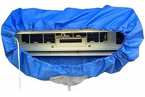 HiCOZZIE Grande Copertura per la Pulizia del Condizionatore d'Aria Doppio Strato di Ispessimento Borsa per la Pulizia della Polvere Protettiva Montata Lavaggio Mini Kit di Pulizia Diviso 2,4 M