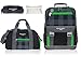 Produktbild 4 Teile SET: ELEPHANT HERO 2 Schulrucksack + Sporttasche + Mäppchen Zipper + Regenschutz 12364 (Plaid Green (Schwarz GRÜN))