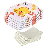 5 Stück Wiederverwendbare Waschbare Verstellbar Babywindeln Baby Windelhose Baby-Tuch-Windel Weicher Stoff Größe Verstellbar