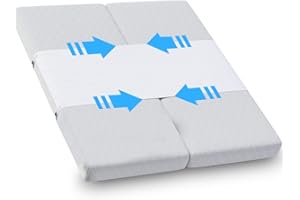 Gohytal Liebesbrücke für Matratzen, Love Bridge Matratzen Verbindung Rutschfester Verstellbarer Elastischer Matratzenhalter Lösung als Ritzenfüller für Alle Matratzen Matratzen Paare Familien,230×50cm