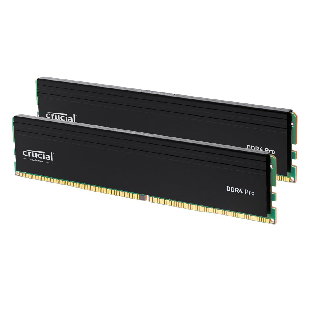Crucial Pro Black / Green DDR4-3200 CL22 64GB (2x32GB)