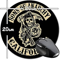 Hijos De La Anarquia Sons Of Anarchy Samcro RedWood Original Men Of Mayhem A Alfombrilla Redonda Round Mousepad PC