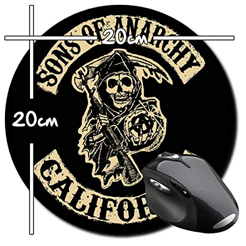 Hijos De La Anarquia Sons Of Anarchy Samcro RedWood Original Men Of Mayhem A Alfombrilla Redonda Round Mousepad PC