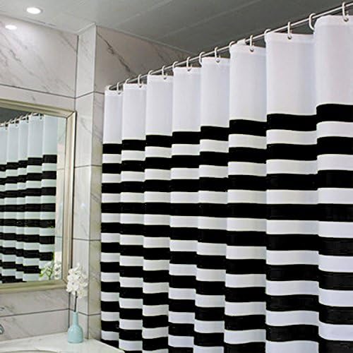 The navy air shower curtain streaks polyester toilet shower curtain wall curtains ,150X180CM, classic black