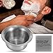 Anself Stainless Steel Shaving Brush Bowl
