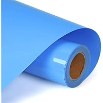 HIKENRI Warmteoverdracht vinyl bundel rollen, blauw, 30,5 x 305 cm, HTV-vinyl voor Silhouette en Cameo, gemakkelijk bij te snijden en te wieden