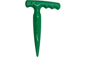 XIHXWL Bulb Planter & Dibber Tool – Durable ABS Plastic Seed Planting Dibber with 1-10 cm Depth Scale, Ergonomic Handle, Precise Soil Transplanter for Flower, Vegetable & Herb Gardening