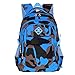 Produktbild Bom Bom Jungen Camouflage Schultasche Outdoor Freizeit Daypack (Tarnung-blau)