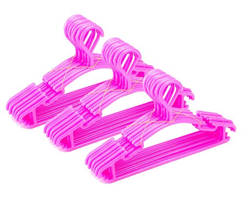 Tosnail Kinder Kleiderbügel 30 Stück, rosa - 2