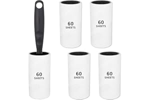 SAVEX Lint Roller with 1 Roller & 300 Sticky Sheets – Pet Hair Remover, Lint Remover for Clothes, Sofa, Bed & Carpet Dust, Dog & Cat Hair Removal, Sticky Rolls, Clothes Brush, Roller Refills