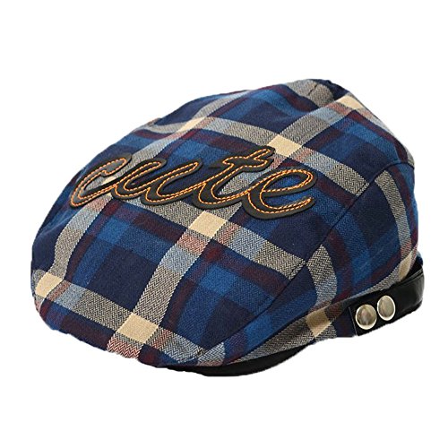 Boys Baby Fashion Summer Cotton Sun Hat Beret Peaked Cap Children Hat,Blue