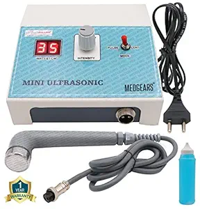 MEDGEARS Digital Ultrasound Ultrasonic Physiotherapy Machine Mini US Physiotherapy Equipments portable Extra Care with 1 Year Warranty