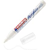 Edding 5100 acrylic marker medium - white - 1 waterproof acrylic marker - 2-3 mm with round tip