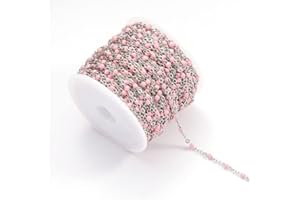 VIXDA 2 mètres Collier en Or chaîne en Acier Inoxydable coloré émail Perles chaînes en Vrac pour la Fabrication de Bijoux résultats de chaîne Composants Bricolage