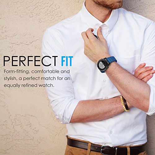 MoKo Garmin Fenix 3 Watch Armband, Edelstahl Replacement Wrist Band Watchband Strap Uhrenarmband Erstatzband mit Metallschließe und Schnalle für Garmin Fenix 3 / Fenix 3 HR Smart Watch, Blau - 5