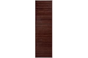 LOLAhome Alfombra de bambú, Antideslizante, Antimanchas, Resistente a la Humedad, para Salón, Dormitorio, Cocina, Baño, Pasillo, Garaje- “Marrón Chocolate” de “200x60 cm
