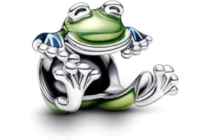 TCZNAF Charme Animaux Marins Voyage Summer Argent Sterling 925 Femmes Pearl Charm avec 5A Zircone Compatible pour Européen Bracelet