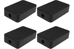 Create idea 4 Pezzi Scatola Di Giunzione 55x35x15mm ABS Scatola Elettrica Piccola Custodia Impermeabile Per Progetto Elettrico Per Elettronica Custodia PCB Scatola Per Hobby Elettronico Nero