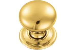 Carlisle Brass FTD1265B Cupboard Knob, Polished Brass, 32 mm
