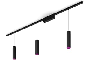 ‎PHILIPS HUE Philips Hue Zestaw bazowy Perfio (sufitowy) + 3x Lampa wisząca Perifo (czarna)