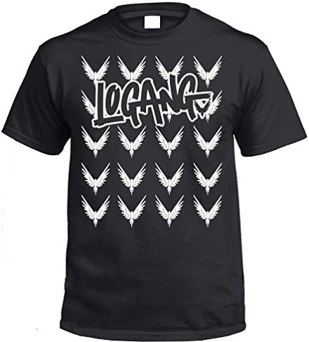 MAV009 Childrens Kids Logang T Shirt Jake Paul Logan Logang JP Youtuber Maverick Team Various Colours (Black, 9-11 Year)