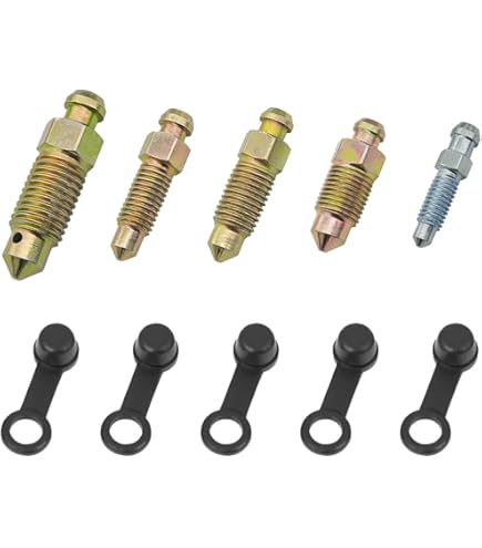 Viti Di Spurgo Banjo M10 X 1mm - 4 Pezzi Per Pinza Freno, Zincate, Con Tappo Antipolvere - Foto 3