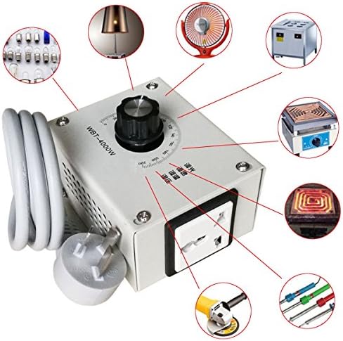 Abaobao-4000W AC 0V-220V Variable Voltage Controller for Fan Speed Motor Temperature Dimmer