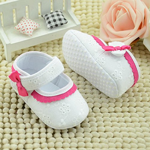 für 0-18 Monate Baby, Ularmo Mädchen Wenig gestickte Blume Schuhe - 6