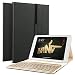 Produktbild IPad Pro 10.5 Bluetooth Tastatur Hülle, Boriyuan Stand Folio PU Hülle mit 7 Farben hinterleuchtet abnehmbare Wireless Bluetooth Tastatur für das Apple Neu Ipad Pro 10.5 Zoll - (Schwarz)