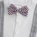FEESHOW Baby Boys Bow Tie Gentleman Striped Romper Formal Outfits Suit with Vest Grey 12-18 Months