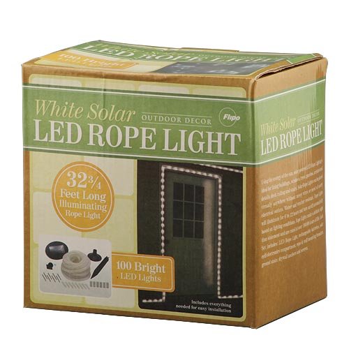 Preisvergleich Produktbild Flipo Solar 100 LED Lichtschlauch, warmweiß