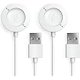 TUSITA Rapid Charger Compatible with Fossil Gen 6, Michael Kors Gen 6 Touchscreen Smart Watch FTW0006 MKT0003-1M, 2-PACK