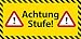 Produktbild Vorsicht Stufe Schild -521t- Stufe Verkehrsschild, mit 2 Tesa-Powerstrips