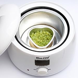 Bluezoo Waxing Kit Electric Wax Warmer with Hard Wax Beans Mini Melting Pot and Wax Applicator Sticks - Image 4