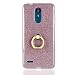 Produktbild Everainy Kompatibel für LG K8 2018/LG K9 Hülle Silikon Bumper Gummi Neu Cover mit Ring 360 Grad Ständer Hüllen für LG K8 2018 Handyhülle Stoßfest TPU Stoßstange Schutzhülle (Rot)