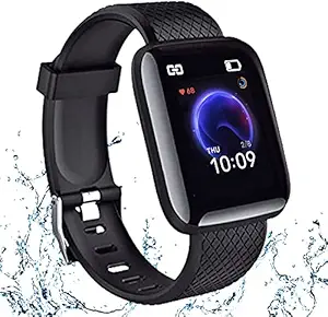 Infinizy D116 Touchscreen Smart Watch Bluetooth Smartwatch with Heart Rate Sensor and Basic Functionality.