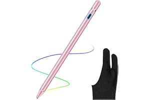 AICase Pennino capacitivo da 1,45 mm ad alta precisione e punto di sensibilità, compatibile con iPhone, iPad Pro, iPad Air 2, tablet, funziona con iOS e Android touch screen capacitivo (oro rosa)