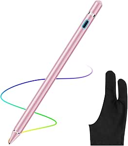 SYSTEM-S Touchpen Stylus In Alluminio Rosa Per Tablet